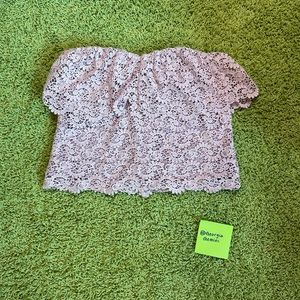 Rebecca Taylor Strapless lilac top